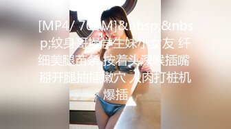 [MP4/ 709M]&nbsp;&nbsp;纹身哥操学生妹小女友 纤细美腿苗条 按着头深喉插嘴 掰开腿抽插嫩穴 人肉打桩机爆插