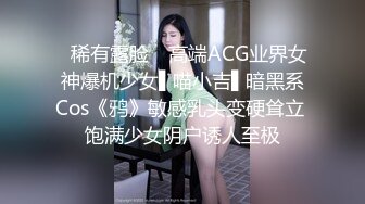 ✿稀有露脸✿ 高端ACG业界女神爆机少女▌喵小吉▌暗黑系Cos《鸦》敏感乳头变硬耸立 饱满少女阴户诱人至极