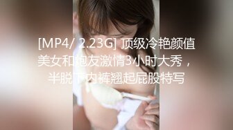 [MP4/ 2.23G] 顶级冷艳颜值美女和炮友激情3小时大秀，半脱下内裤翘起屁股特写