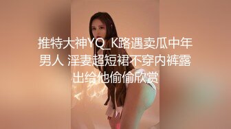 推特大神YQ_K路遇卖瓜中年男人 淫妻超短裙不穿内裤露出给他偷偷欣赏