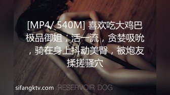 [MP4/ 540M] 喜欢吃大鸡巴极品御姐，活一流，贪婪吸吮，骑在身上抖动美臀，被炮友揉搓骚穴